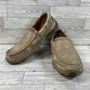 Twisted X Tan Slip On Driving Moc WDMS002‎ Women Size 8.5M
